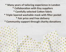 Load image into Gallery viewer, Bee Well Adult Face Mask