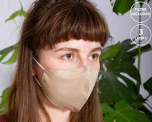 Load image into Gallery viewer, Slim Fit Beige Face Mask