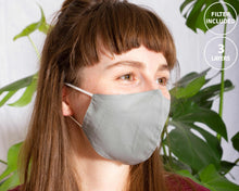 Load image into Gallery viewer, Slim Fit Grey Face Mask