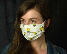 Load image into Gallery viewer, woman wearing face mask with filter pocket