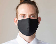 Load image into Gallery viewer, 4 Layers Black Adult Face Mask
