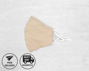 Slim Fit Beige Face Mask