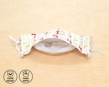 Load image into Gallery viewer, christmas-face-mask-with-filter-pocket
