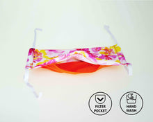 Load image into Gallery viewer, filter pocket handmade cotton mask summer flowers
