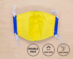 nose wire face mask with adjustable ear loops
