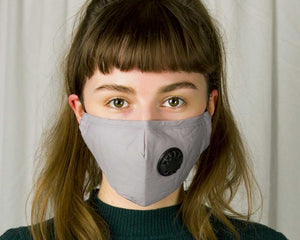 Grey Face Mask with Valve